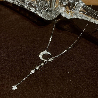 Celestial Sparkle lunar necklace