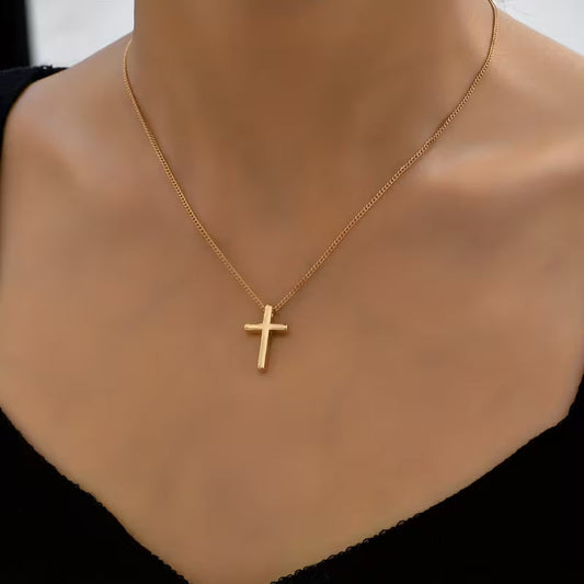 Gold Plated Cross Necklace
