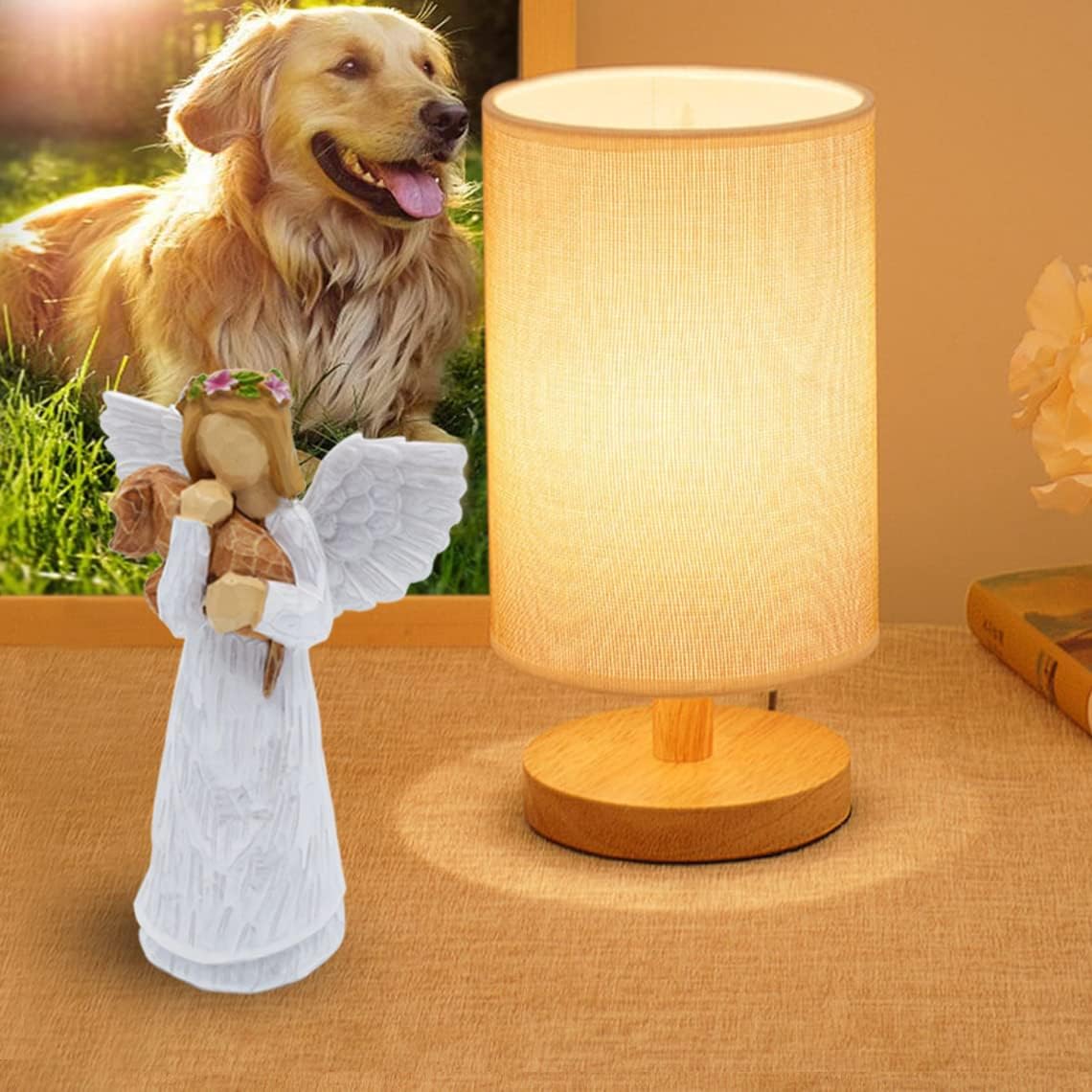 Memorial Dog Gift Box with Friendship Angel Figurine and Rainbow Bridge Chakra Bracelet
