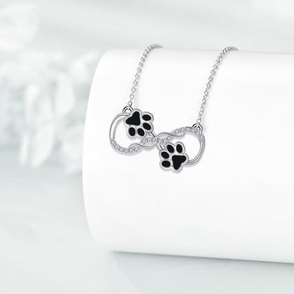 Infinity Symbol with Zirconia Pendant Necklace