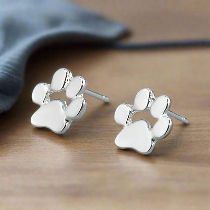 Hypoallergenic Paw Earrings – Stainless Steel