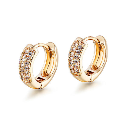 Clementine golden wrapping ring earrings