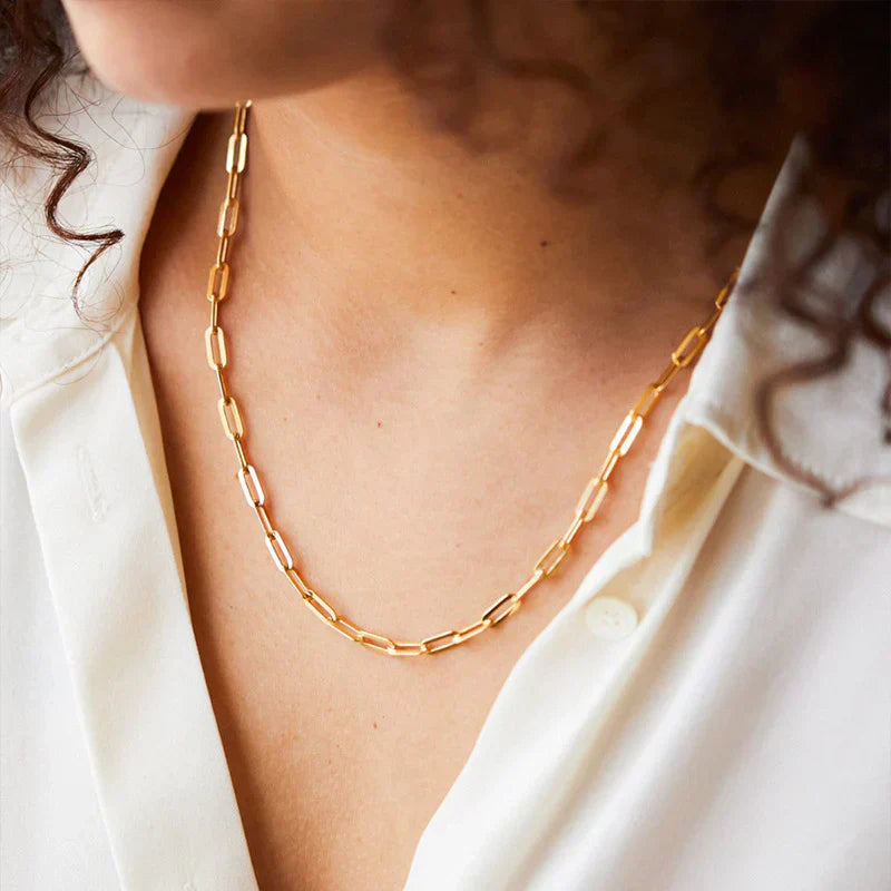 Elegant Archen Chain Necklace | Gold