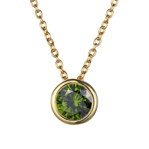 Lyra birthstone necklace