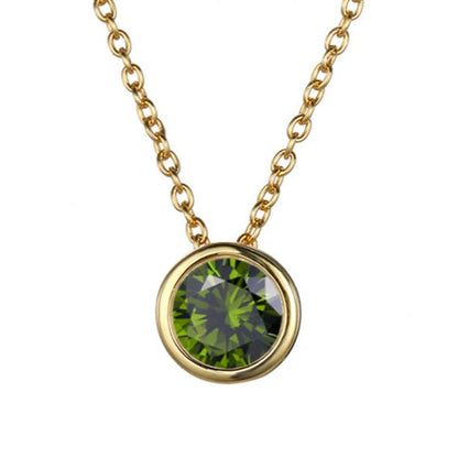 Lyra birthstone necklace