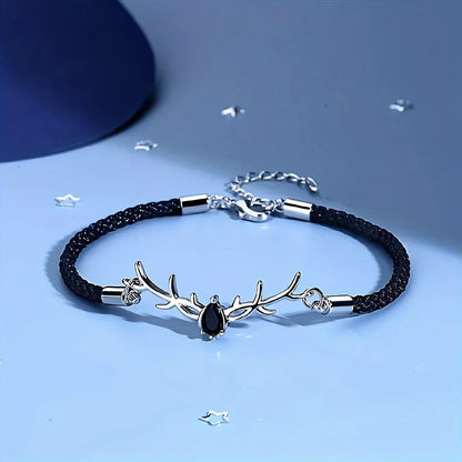 Antler Heart Zircon Bracelet
