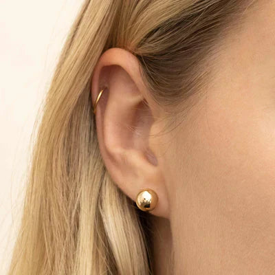 Ball Earrings | Gold