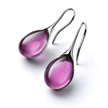Golden and silver crystal earring drops
