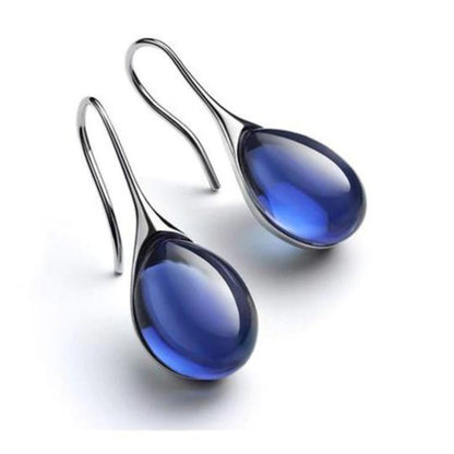 Golden and silver crystal earring drops