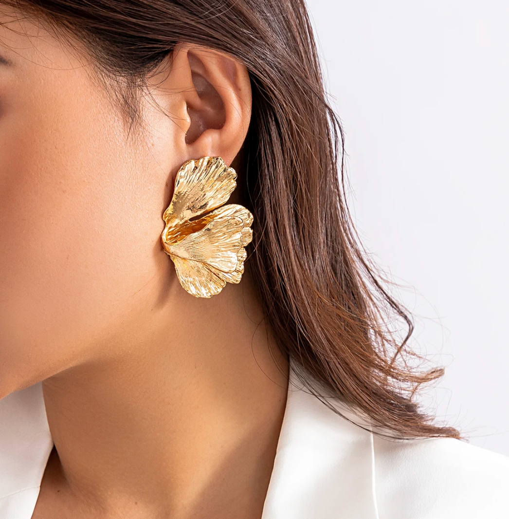 18-carat gold-plated forest branch style bracelet