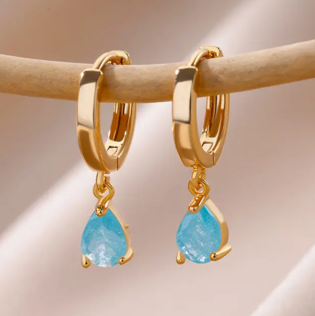 18-carat gold-plated large half-pumpkin earrings