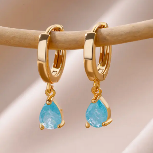 18-carat gold-plated large half-pumpkin earrings