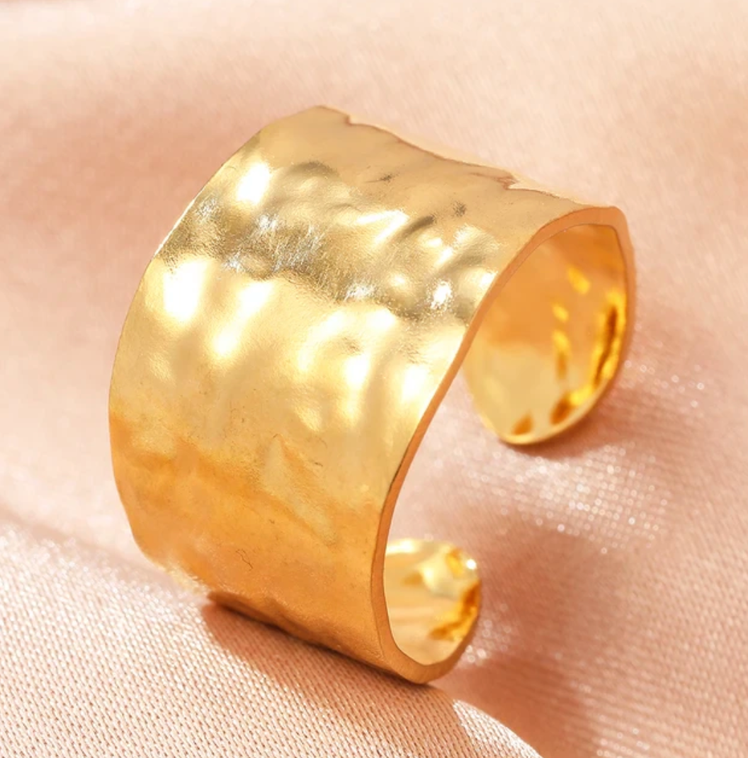 18-carat gold-plated Greek ring