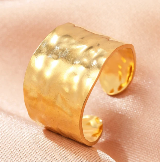 18-carat gold-plated Greek ring