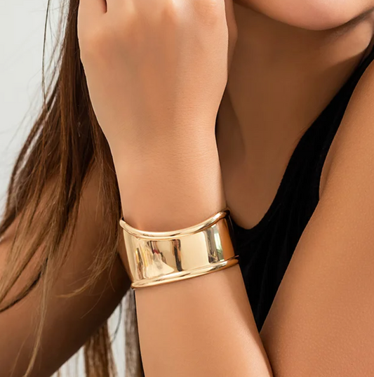 Greco-Roman style 18-carat gold-plated bracelet
