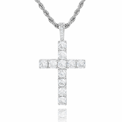 Nadine Square Earrings | White Gold