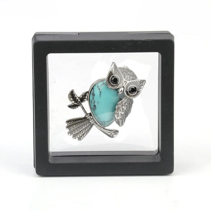 Owl Wisdom Crystal Pendant Necklace