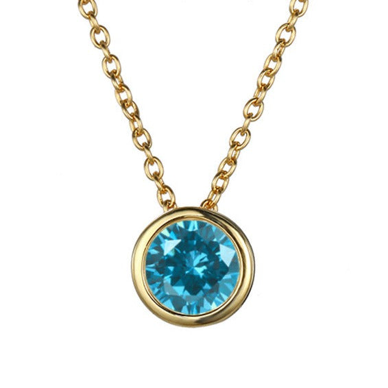 Lyra birthstone necklace