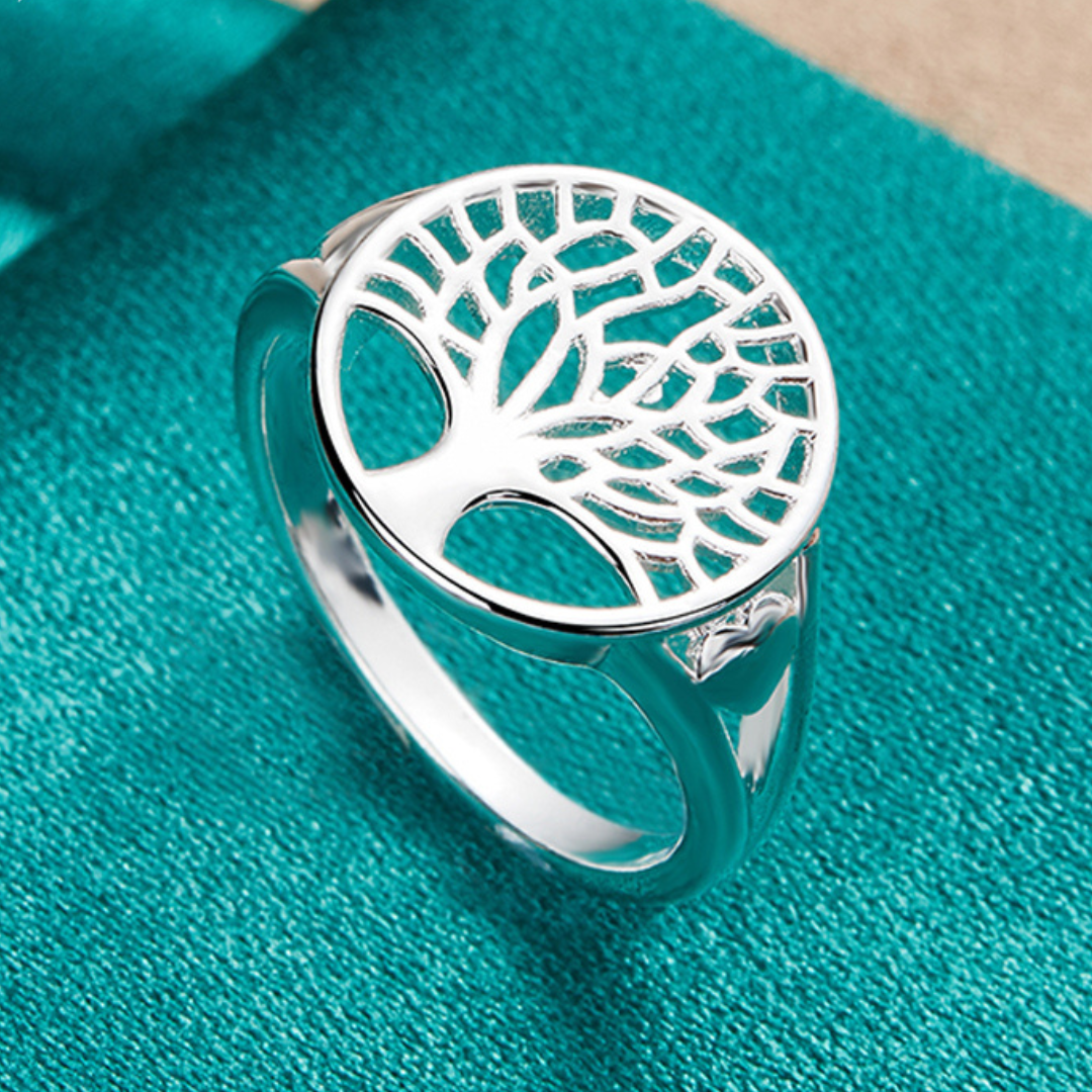 925 silver Tree of Life ring
