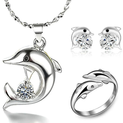 Sterling Silver Dolphin Jewelry Box
