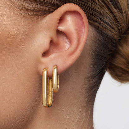 Icon Circle Earrings | Gold