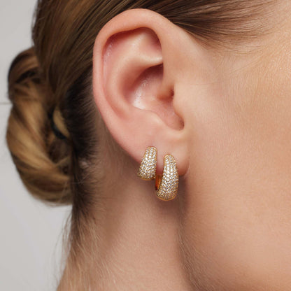 Mini Jules Circle Earrings | Gold