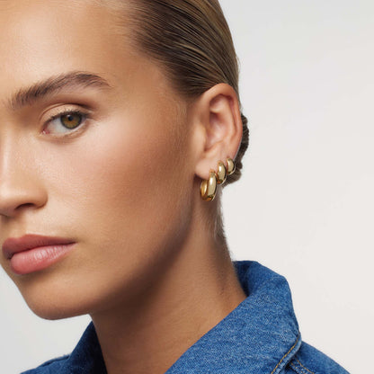 Rue Statement Circle Earrings | Gold