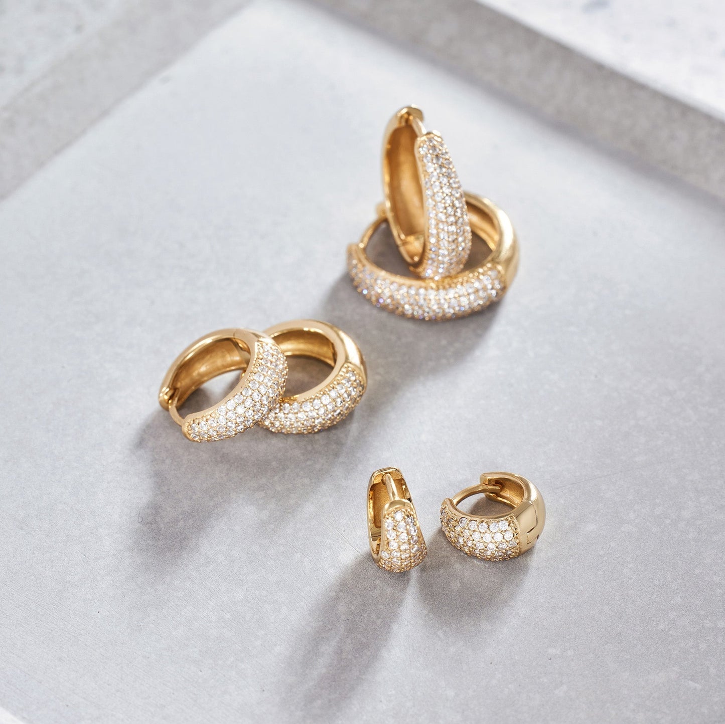 Mini Jules Circle Earrings | Gold