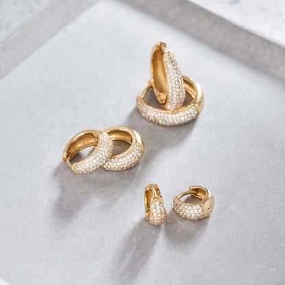 Mini Jules Circle Earrings | Gold