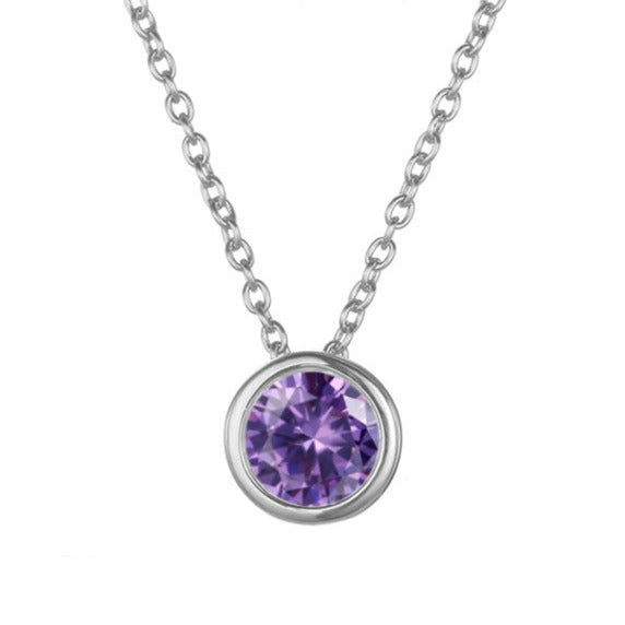 Lyra birthstone necklace