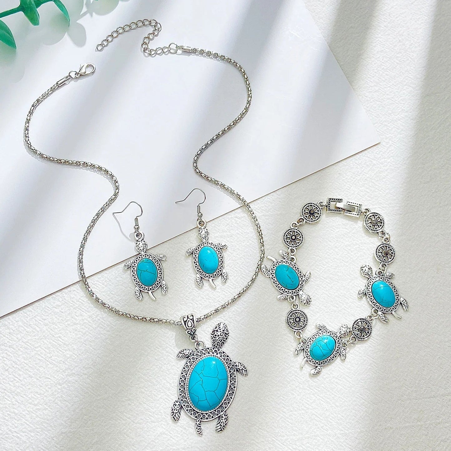Turquoise Turtle Jewelry Box