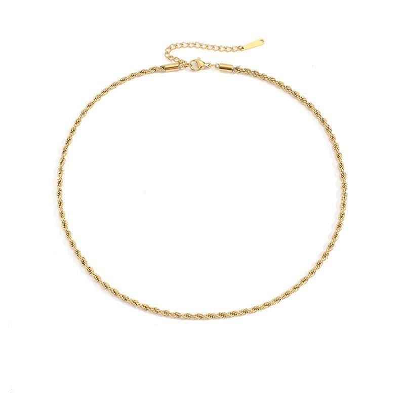 Olivia braided chain necklace