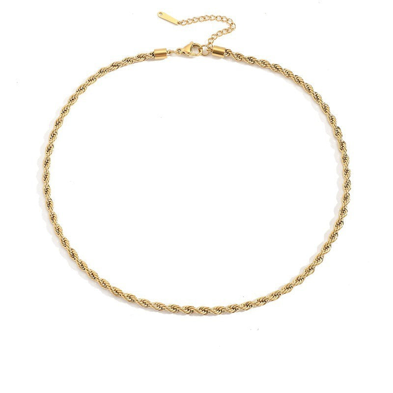 Olivia braided chain necklace