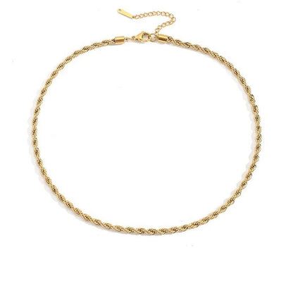 Olivia braided chain necklace