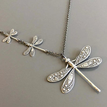 Vintage Dragonfly Necklace – Symbol of Change, Light and Freedom