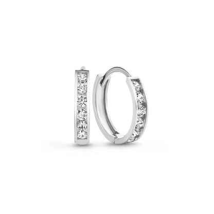 Dara Brillane Stone Earring Set | White Gold