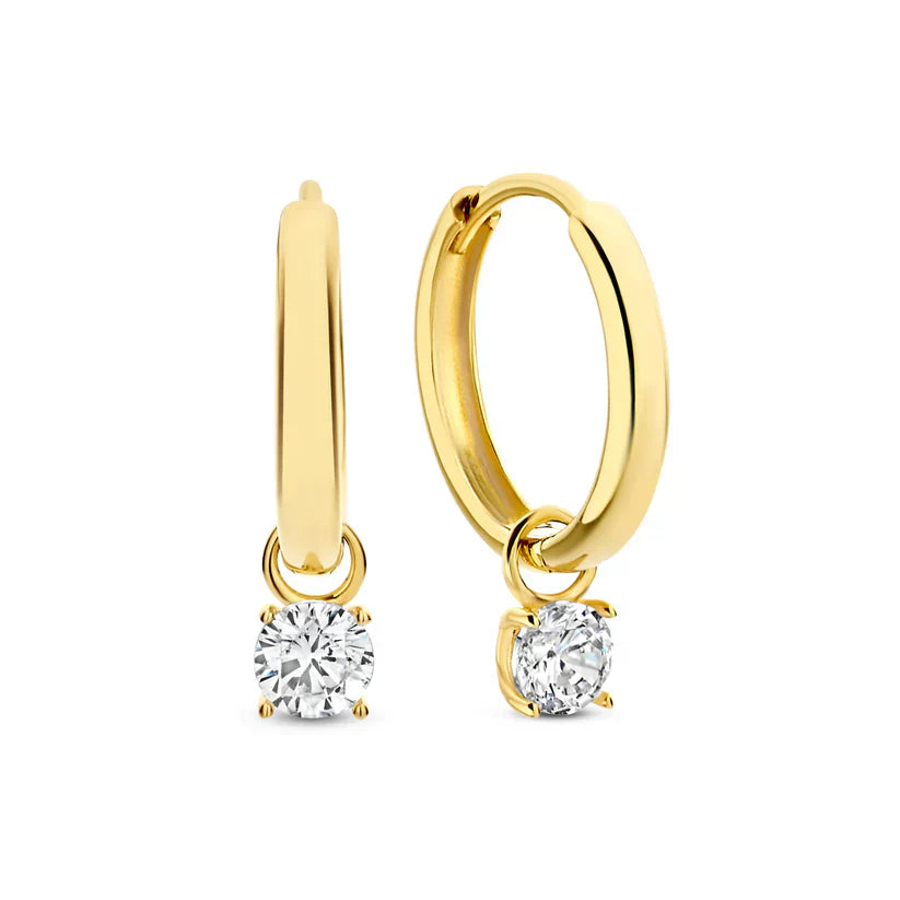 Moon Tears Stone Earring Set | Gold