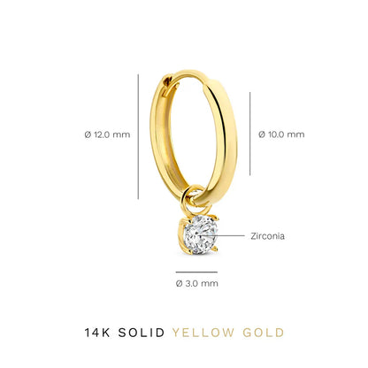 Moon Tears Stone Earring Set | Gold