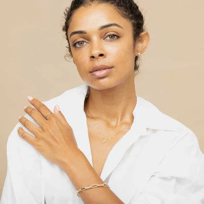 Cross Necklace | White Gold