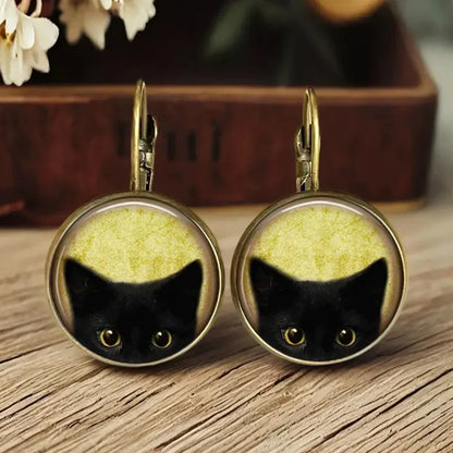Glass Dome Whimsical Animal Earrings