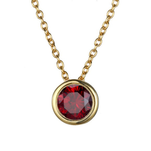 Lyra birthstone necklace