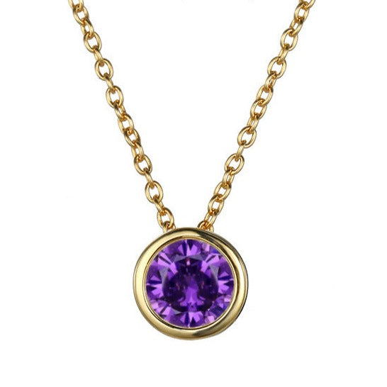 Lyra birthstone necklace