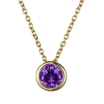 Lyra birthstone necklace