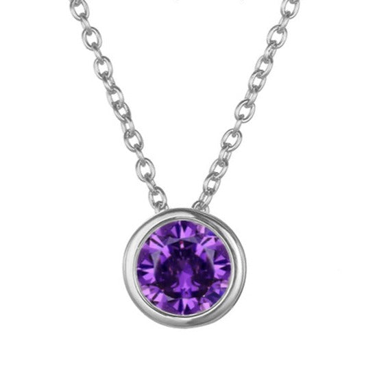 Lyra birthstone necklace
