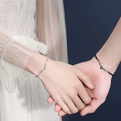 Antler Heart Zircon Bracelet