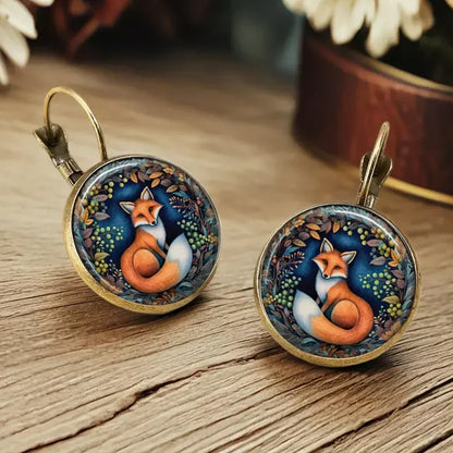 Glass Dome Whimsical Animal Earrings