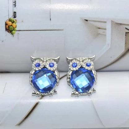 Owl Crystal Pendant Necklace