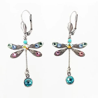 Elegant Sculpted Dragonfly Earrings