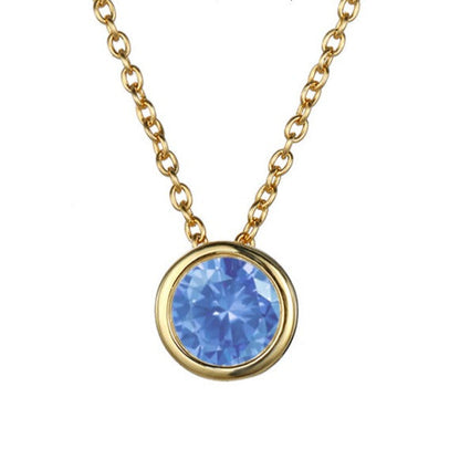 Lyra birthstone necklace