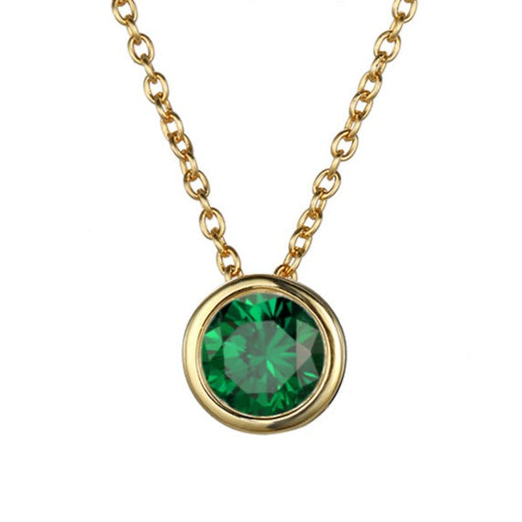 Lyra birthstone necklace
